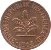 Reverse 2 Pfennig 1968 D