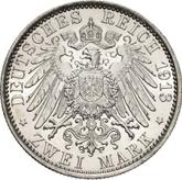 Reverse 2 Mark 1913 A Prussia