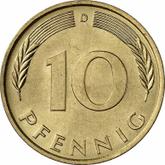Obverse 10 Pfennig 1974 D