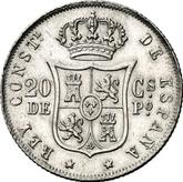 Reverse 20 Centavos 1883