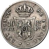 Reverse 10 Centavos 1884