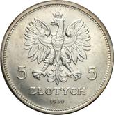Obverse 5 Zlotych 1930 WJ Standards