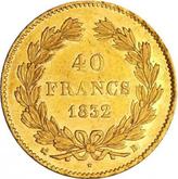 Reverse 40 Francs 1832 B