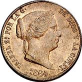 Obverse 25 Céntimos de real 1864