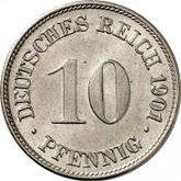 Obverse 10 Pfennig 1901 D