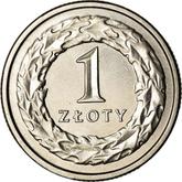Reverse 1 Zloty 1994 MW