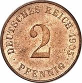 Obverse 2 Pfennig 1905 J