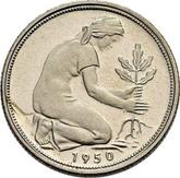 Reverse 50 Pfennig 1950 G