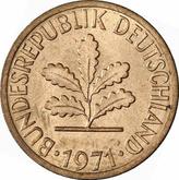 Reverse 1 Pfennig 1971 D