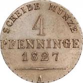 Reverse 4 Pfennig 1827 A