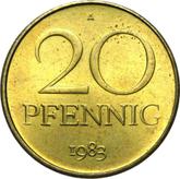 Obverse 20 Pfennig 1983 A