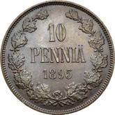 Reverse 10 Pennia 1895