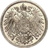 Reverse 10 Pfennig 1904 D