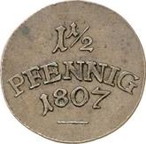 Reverse 1 1/2 pfennig 1807