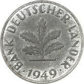 Reverse 10 Pfennig 1949 Bank deutscher Länder