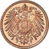 Reverse 1 Pfennig 1909 D