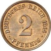 Obverse 2 Pfennig 1914 J