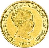 Obverse 80 Reales 1846 M CL