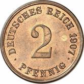 Obverse 2 Pfennig 1907 G