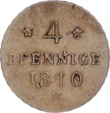 Reverse 4 Pfennig 1810 H