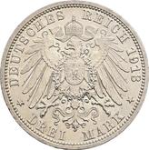 Reverse 3 Mark 1913 A Prussia