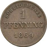Reverse Pfennig 1869