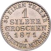 Reverse Silber Groschen 1871 A