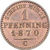 Reverse 1 Pfennig 1870 C