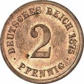 Obverse 2 Pfennig 1875 J