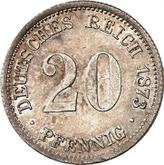 Obverse 20 Pfennig 1873 H