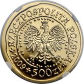 Obverse 500 Zlotych 2009 MW NR White-tailed eagle