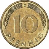 Obverse 10 Pfennig 1996 D