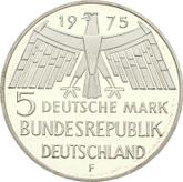 Obverse 5 Mark 1975 F Year of Monument Protection