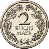 Reverse 2 Reichsmark 1926 J