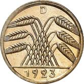 Reverse 5 Rentenpfennig 1923 D