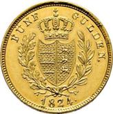 Reverse 5 Gulden 1824 W