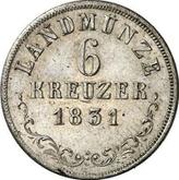 Reverse 6 Kreuzer 1831 L