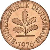Reverse 2 Pfennig 1976 J
