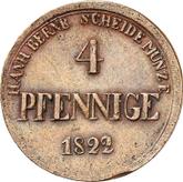 Reverse 4 Pfennig 1822