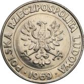 Obverse 10 Zlotych 1969 MW Pattern 30 years of Polish People's Republic