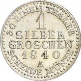 Reverse Silber Groschen 1840 A