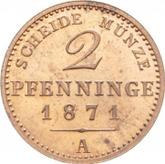 Reverse 2 Pfennig 1871 A