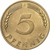 Obverse 5 Pfennig 1971 F