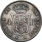Reverse 4 Reales 1852