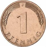 Obverse 1 Pfennig 1981 J