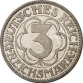 Reverse 3 Reichsmark 1927 A Nordhausen