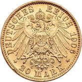 Reverse 20 Mark 1906 A Prussia