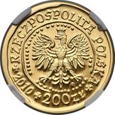 Obverse 200 Zlotych 2010 MW NR White-tailed eagle