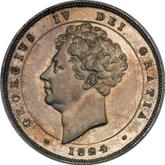 Obverse 1 Shilling 1824 Pattern