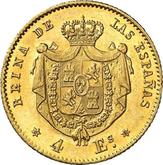 Reverse 4 Escudos 1868